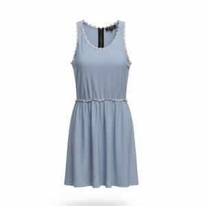 POL light blue sleeveless babydoll top, medium